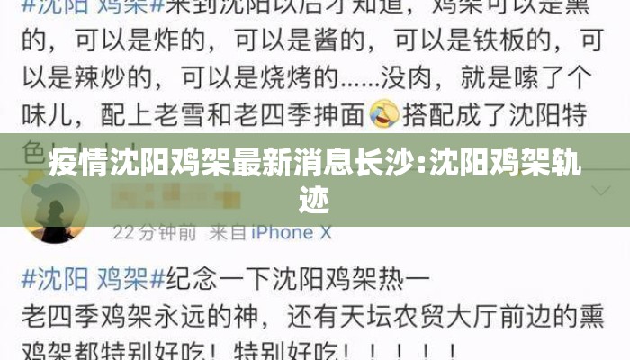 疫情沈阳鸡架最新消息长沙:沈阳鸡架轨迹