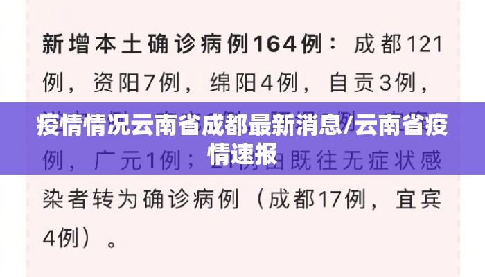 疫情情况云南省成都最新消息/云南省疫情速报