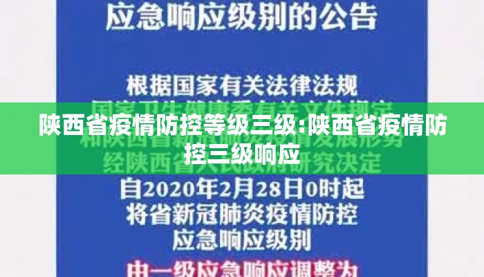 陕西省疫情防控等级三级:陕西省疫情防控三级响应 陕西省疫情防控等级三级:陕西省疫情防控三级响应