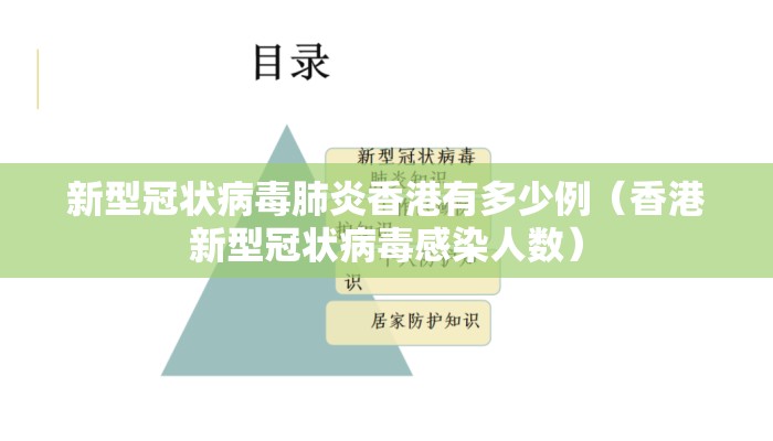 新型冠状病毒肺炎香港有多少例（香港新型冠状病毒感染人数）