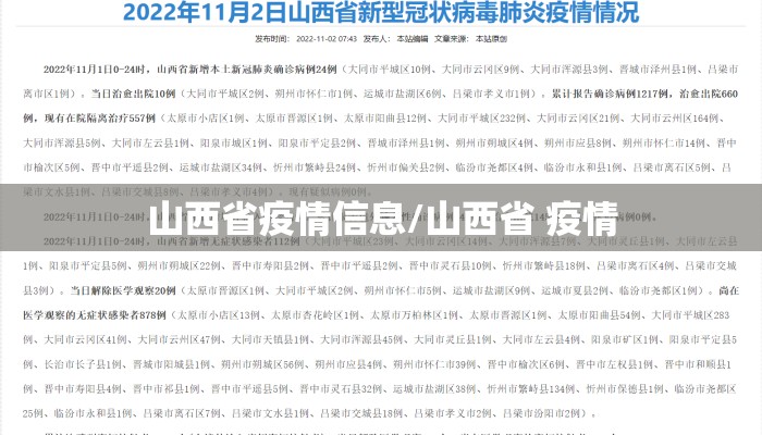 山西省疫情信息/山西省 疫情