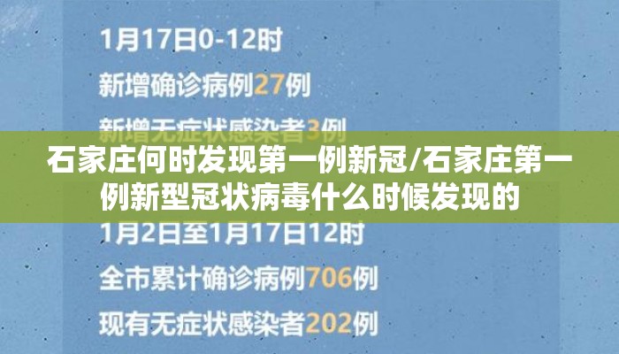 石家庄何时发现第一例新冠/石家庄第一例新型冠状病毒什么时候发现的