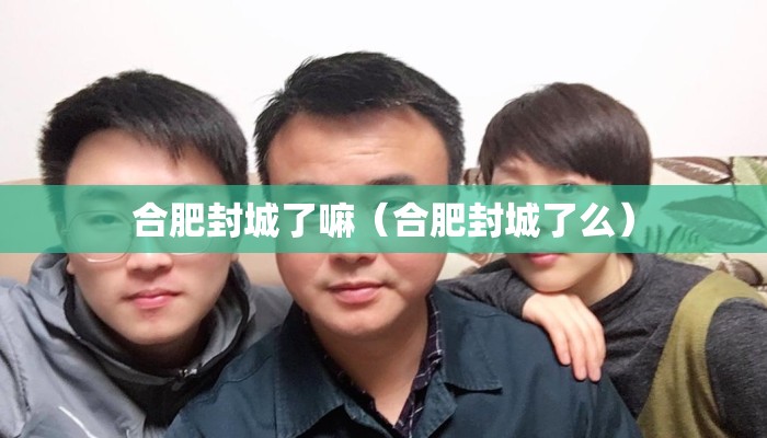 合肥封城了嘛（合肥封城了么）