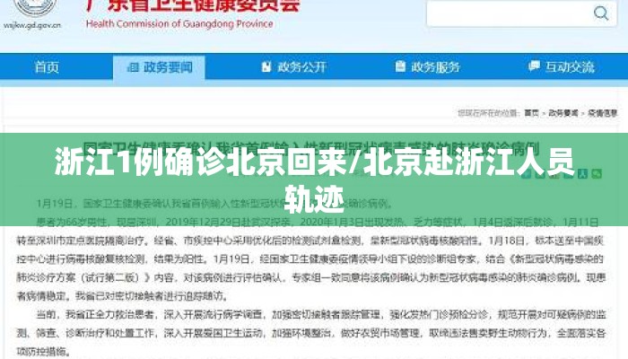 浙江1例确诊北京回来/北京赴浙江人员轨迹
