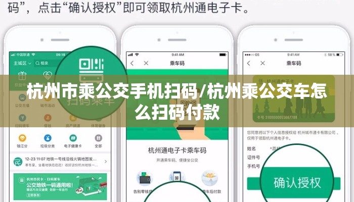 杭州市乘公交手机扫码/杭州乘公交车怎么扫码付款