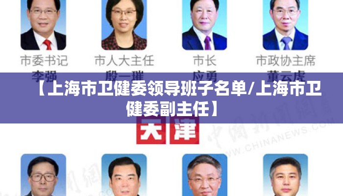 【上海市卫健委领导班子名单/上海市卫健委副主任】 【上海市卫健委领导班子名单/上海市卫健委副主任】