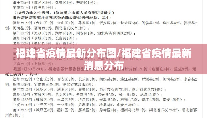 福建省疫情最新分布图/福建省疫情最新消息分布